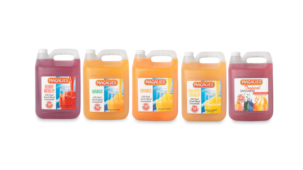 5-Litre 6% and 12% Drink Concentrates