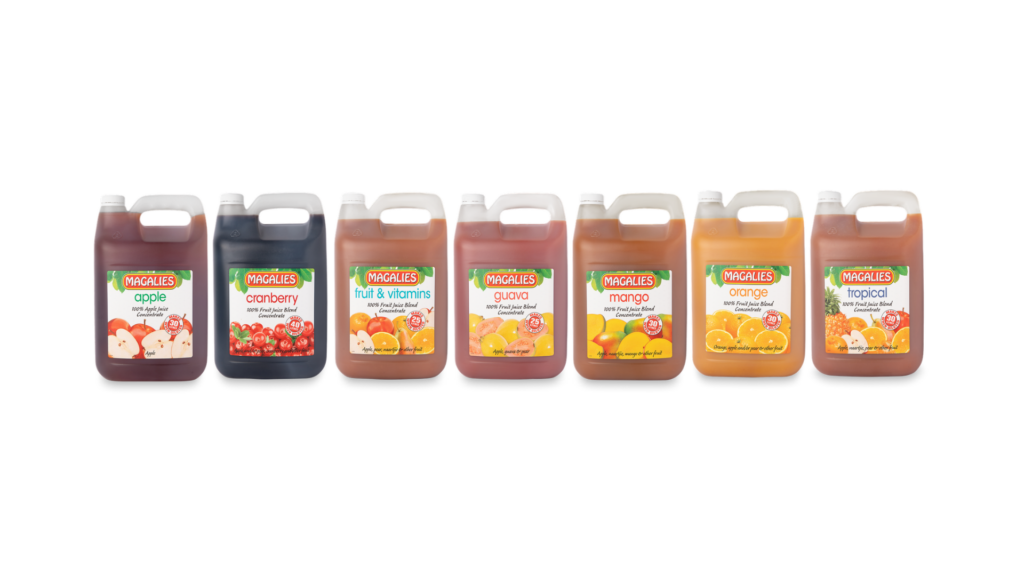 5-Litre 100% Fruit Juice Blend Concentrates